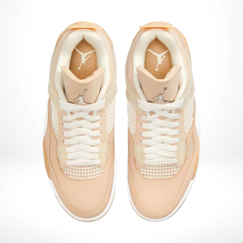 Shimmer Metallic Silver Orange — Air Jordan 4 Retro — product image