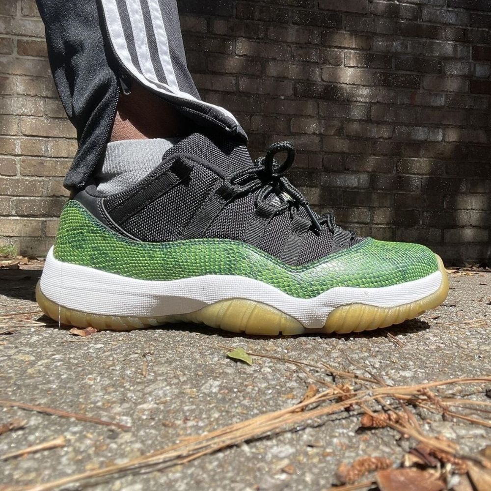 Green Snakeskin — Air Jordan 11 Retro Low — product image