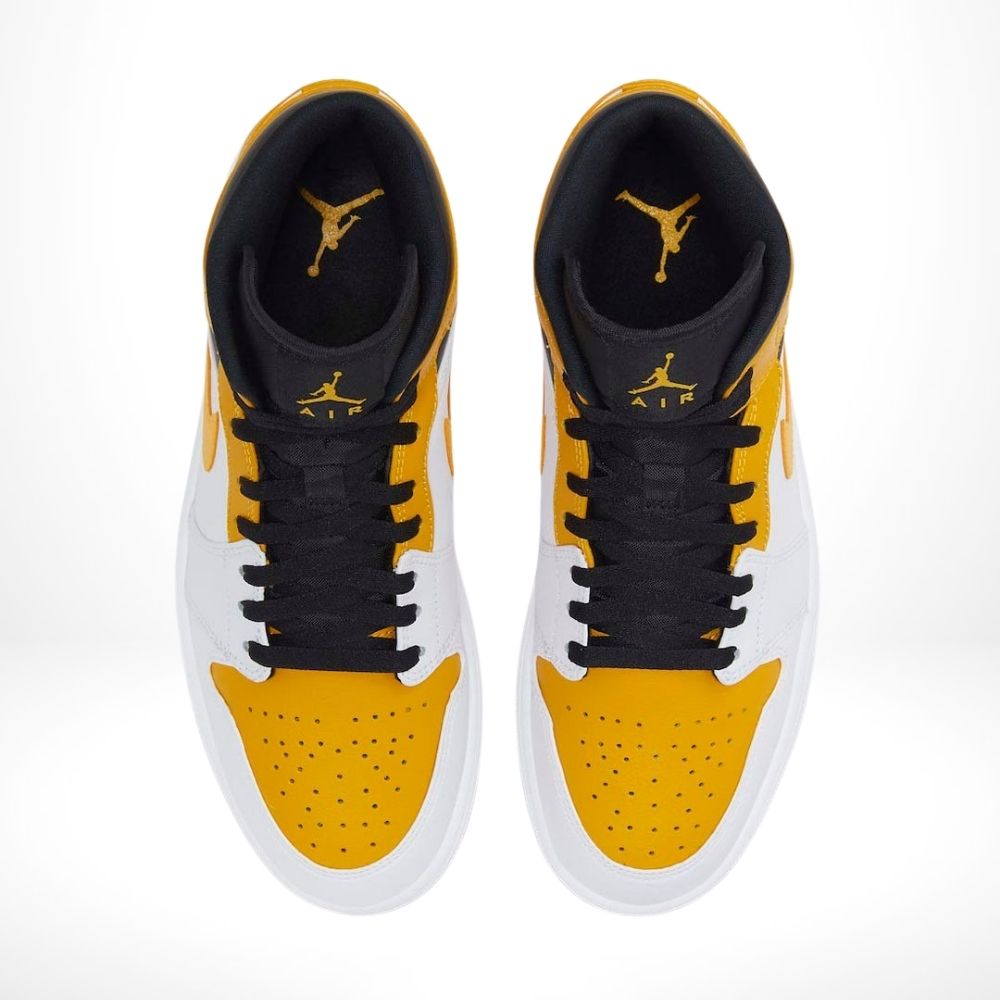 University Gold White Black — Air Jordan 1 Mid — product image