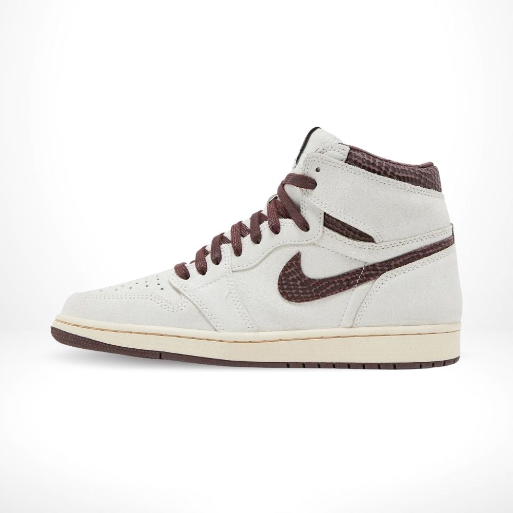 A Ma Maniére x Air Jordan 1 High OG Airness Sail Burgundy Red — product image