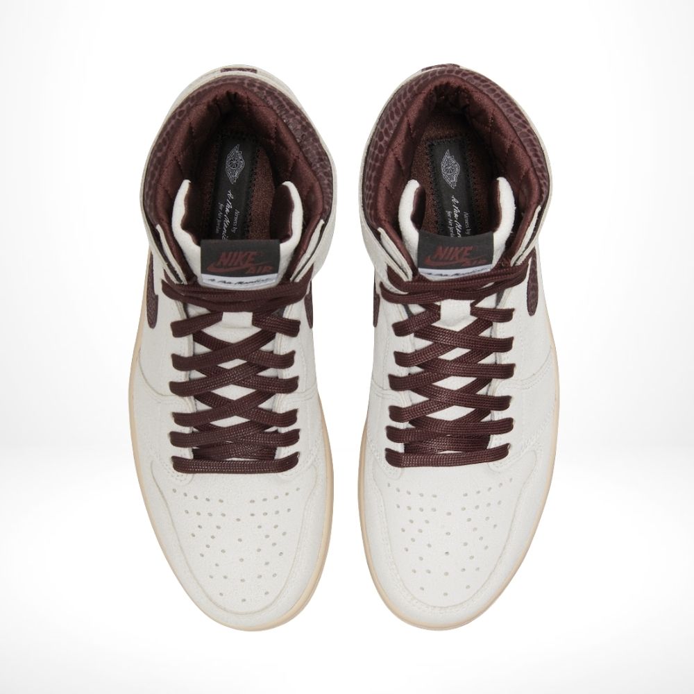 A Ma Maniére x Air Jordan 1 High OG Airness Sail Burgundy Red — product image