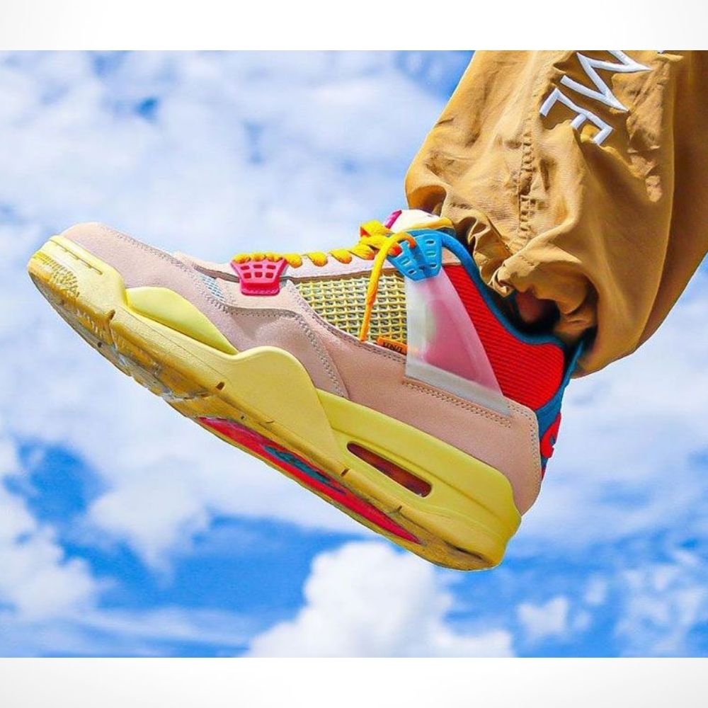 Air Jordan 4 Retro with Nike Air Union LA Guava Ice Pink — product image