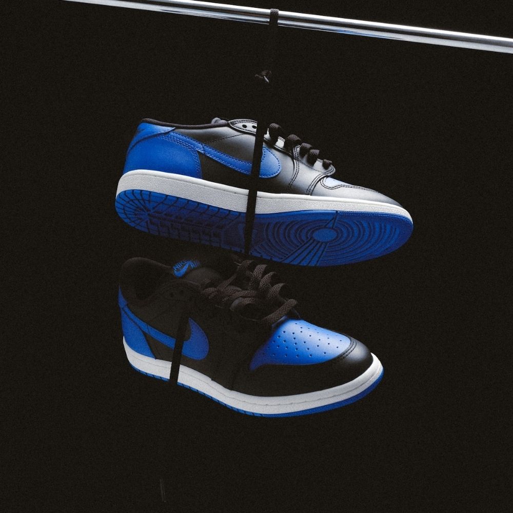 85 Royal Blue Black — Air Jordan 1 Retro Low — product image