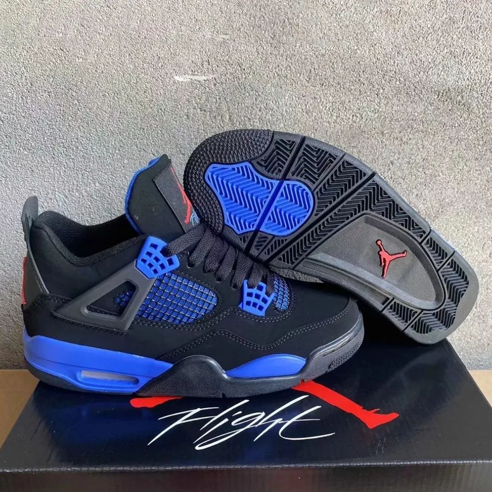 Black Deep Royal Blue — Air Jordan 4 — product image