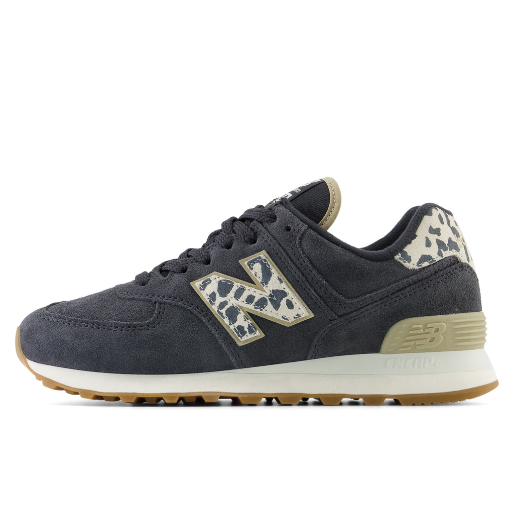 New Balance 574 WL574XE2 Black Leopard-Print Sneakers