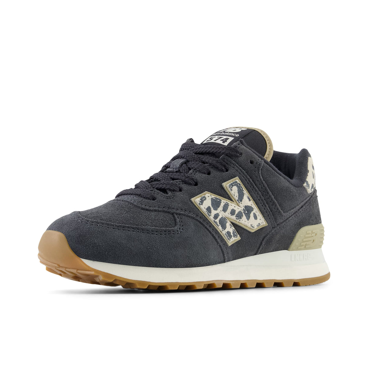 New Balance 574 WL574XE2 Black Leopard-Print Sneakers