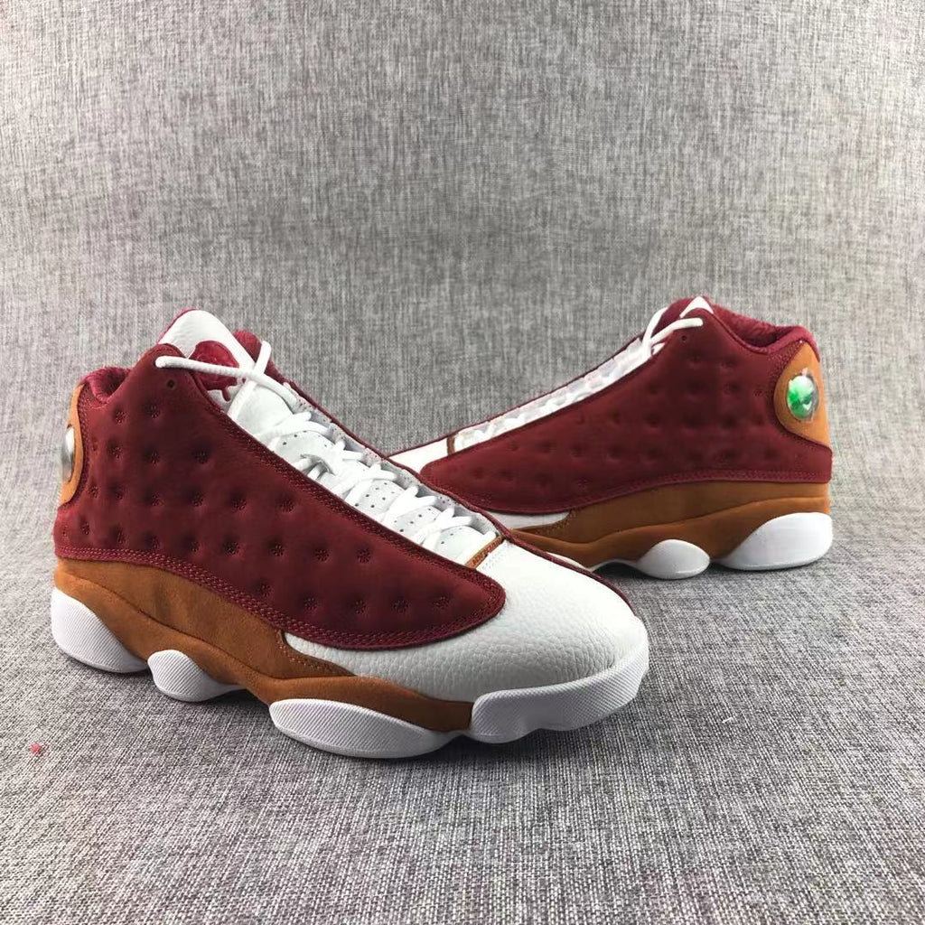 Air Jordan 13 Bin 23 Sneakers Burgundy Brown 417212-601 - product image from the listing.