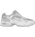 New Balance 530 White/Silver Metallic Polka Dots Sneakers - U530HFW