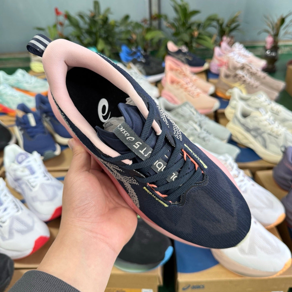 Nike H8 Running Sneakers in Pink and Navy - product image from the listing.