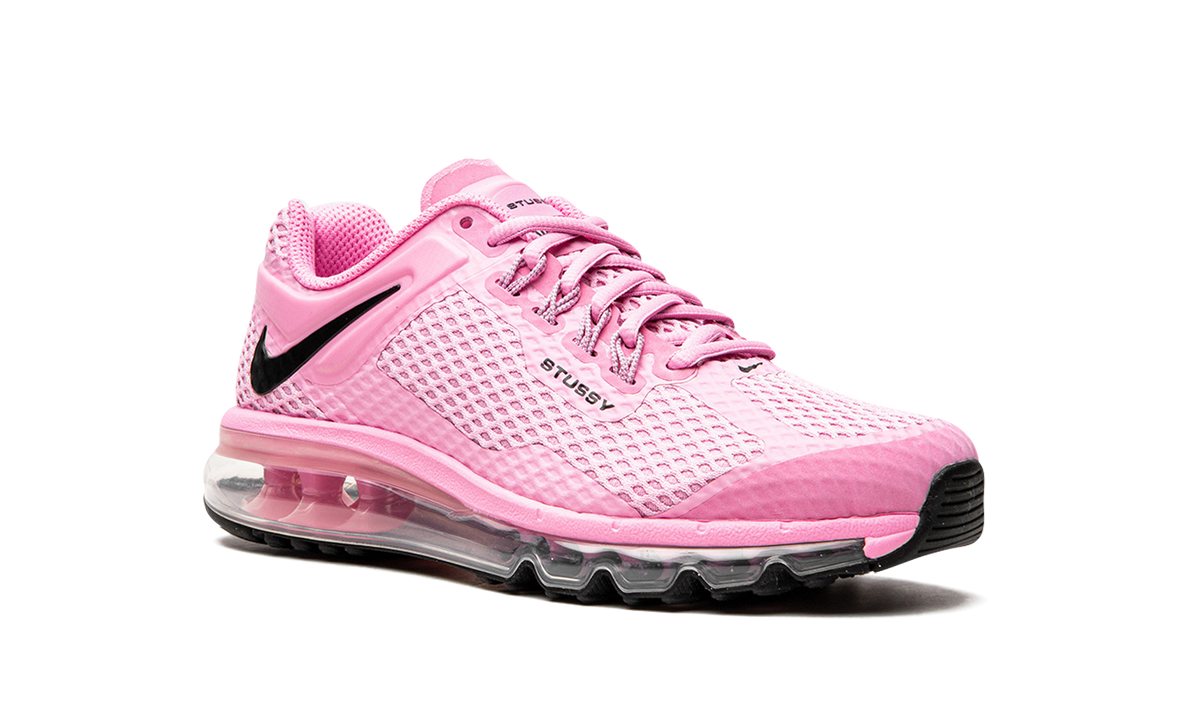 "Stussy - Pink" Air Max 2013 DR2601 600 - product image from the listing.