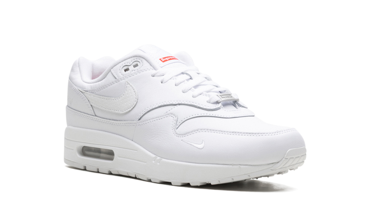 "Supreme Triple White" Air Max 1 '87 SP HF8813 100 - product image from the listing.