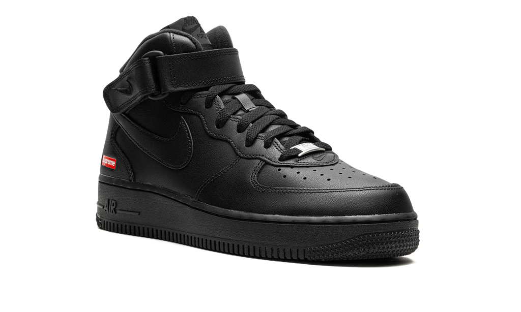"Supreme - Mini Box Logo Black" Air Force 1 Mid FZ8784 001 - product image from the listing.