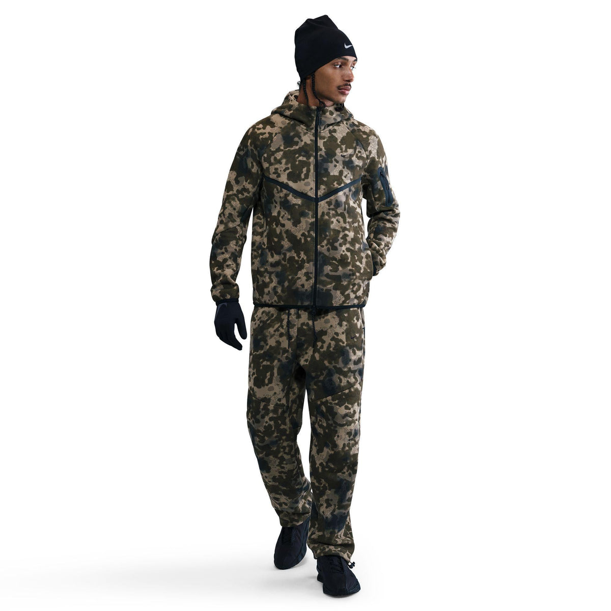 Tech Camo Full-Zip Fleece Camo Windrunner Jacket by Nike — product image