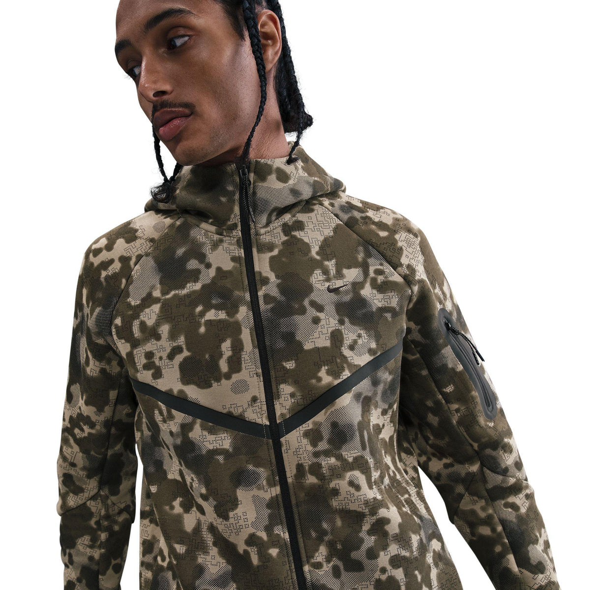 Tech Camo Full-Zip Fleece Camo Windrunner Jacket by Nike — product image