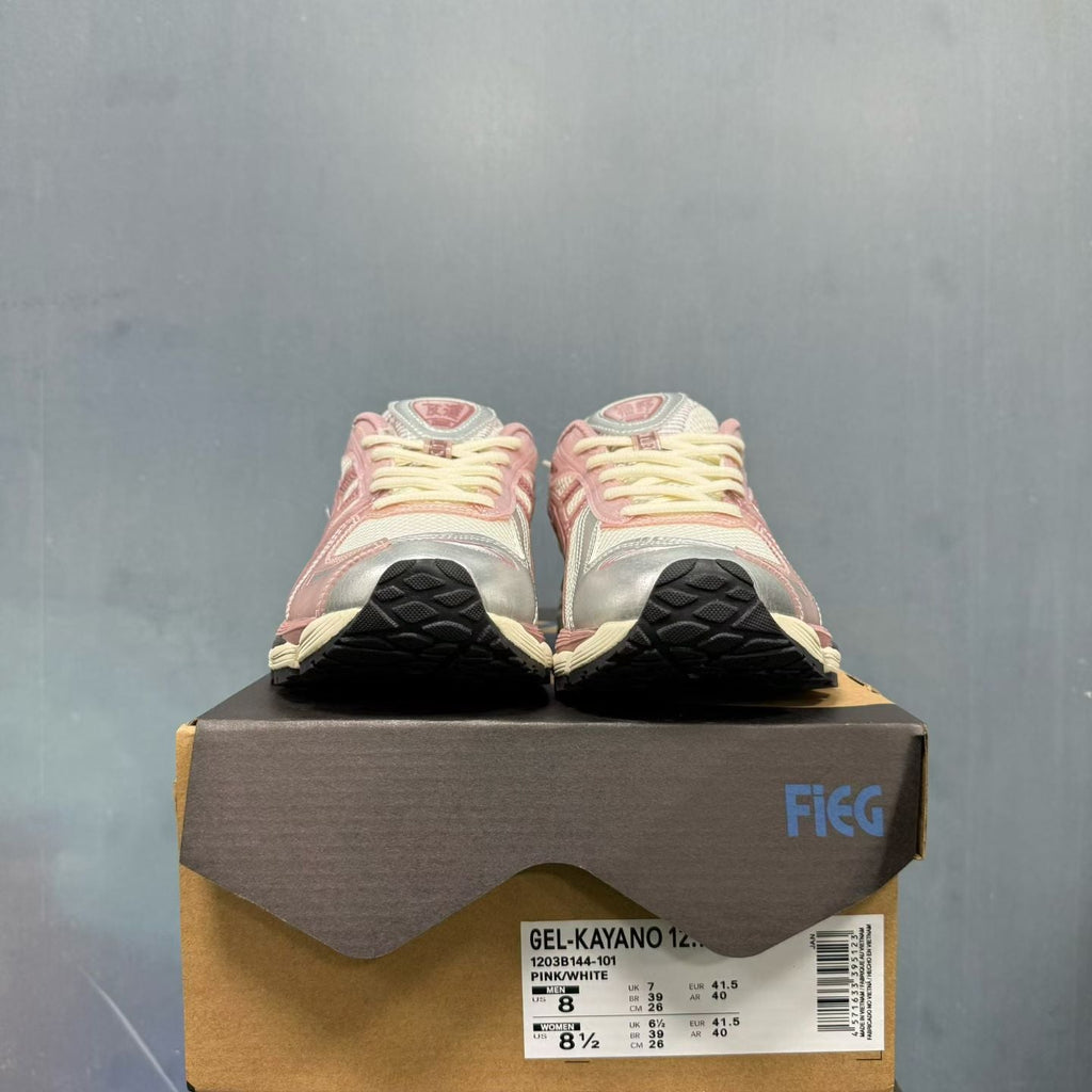 Nike Gel-Kayano 14 Sneakers in Pink White 1203B144-101 - product image from the listing.