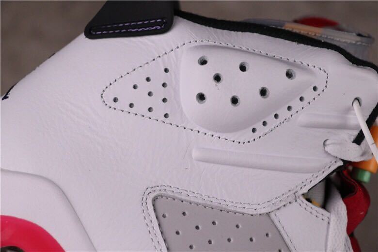 Air Jordan 6 Hare White Red Sneakers CT8529-062 - product image from the listing.
