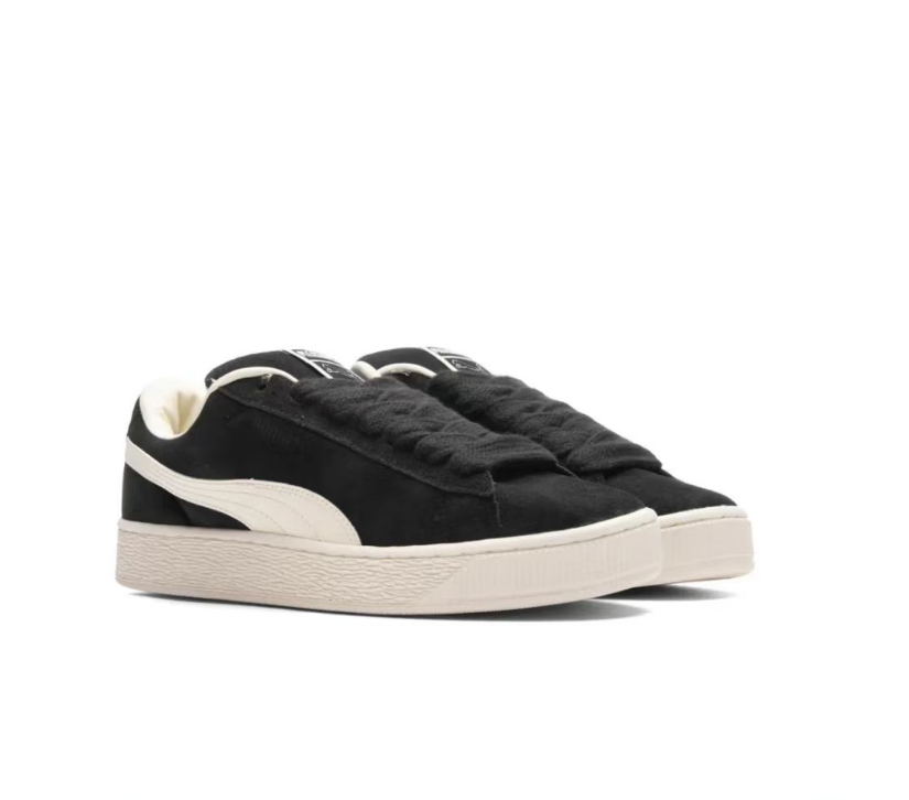 PUMA Suede XL Black Trainers with White Sole - product image from the listing.