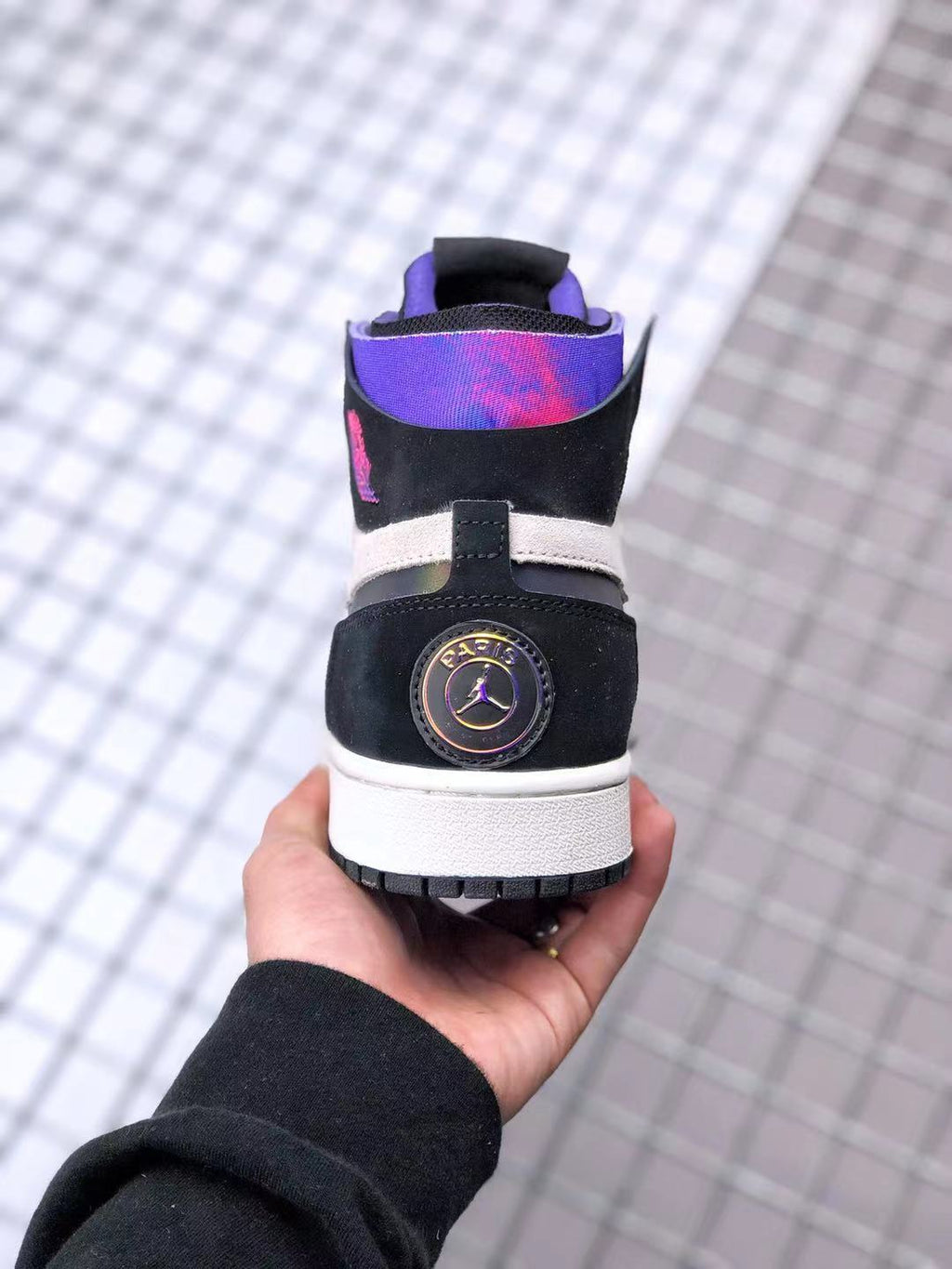 Air Jordan 1 Zoom CMFT PSG Black White Sneakers - product image from the listing.
