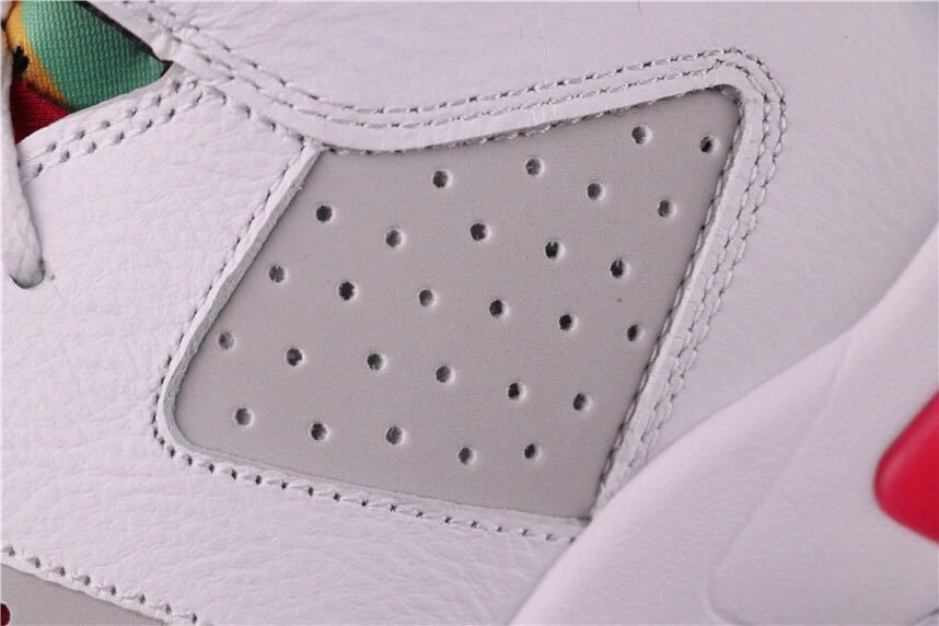 Air Jordan 6 Hare White Red Sneakers CT8529-062 - product image from the listing.