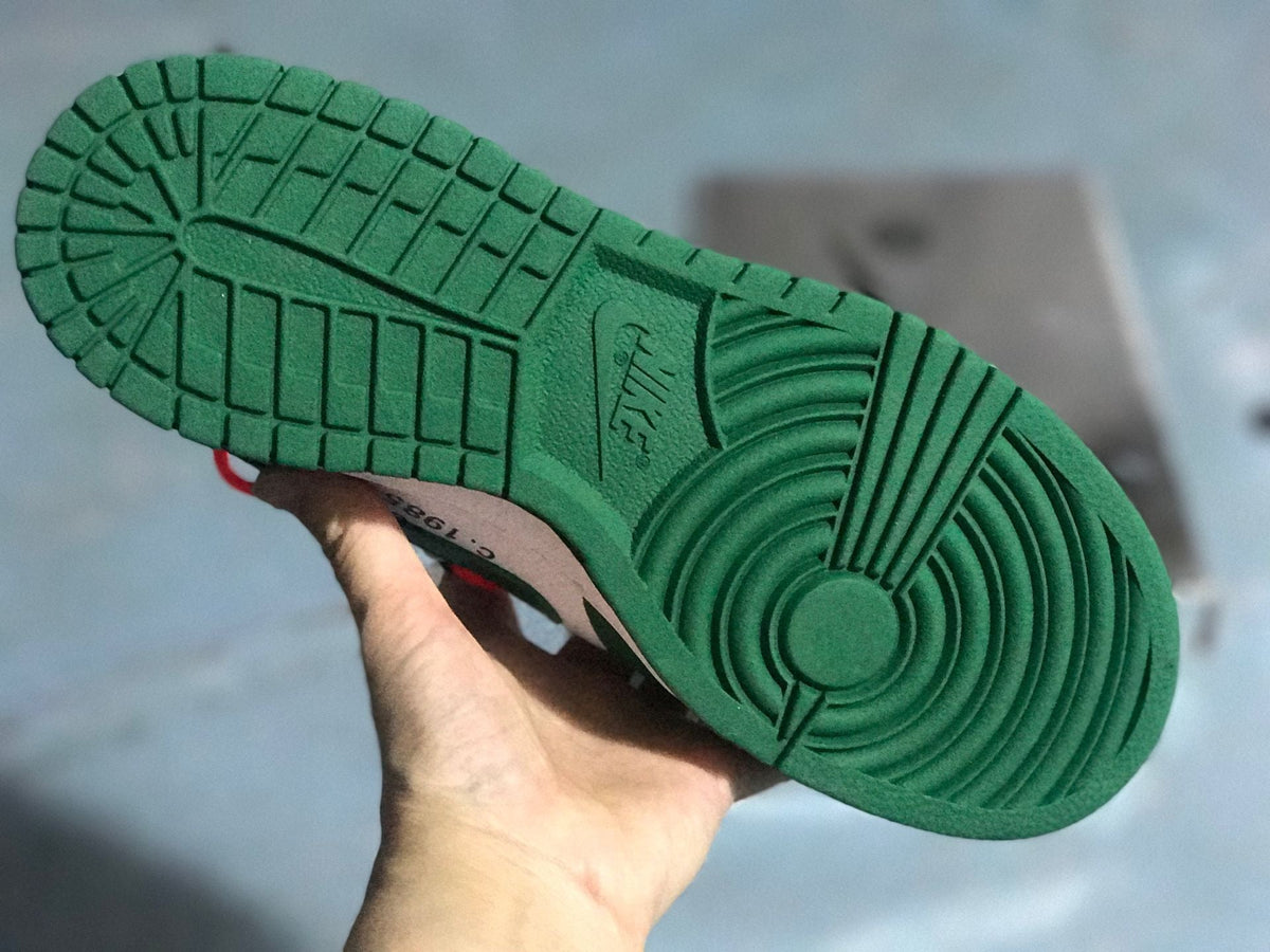 Nike Dunk Low White Pine Sneakers in Green CT0856-100 - product image from the listing.