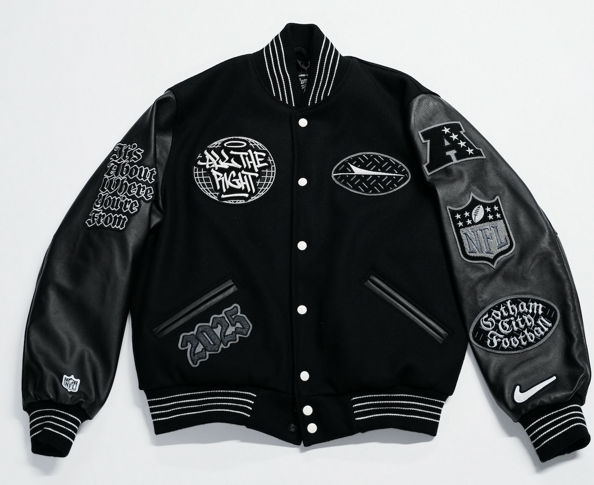 NFL Rivalries Varsity Set-In Jacket by Nike x Jets x All The Right — product image