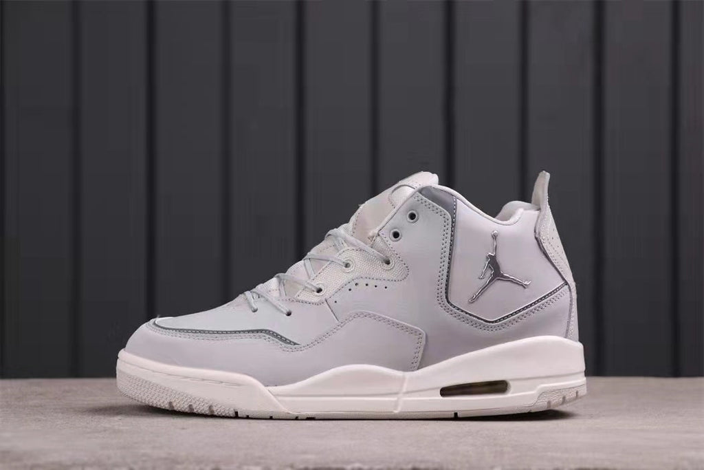 Jordan 23 Low Sneakers in White Gray AR1002-003 - product image from the listing.