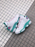 Air Jordan 13 GS Aurora Green Sneakers 439358-100 - product image from the listing.