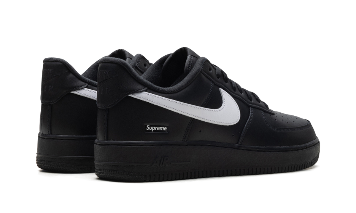 "Supreme - Mini Box Logo Black / White" Air Force 1 Low CU9225 002 - product image from the listing.
