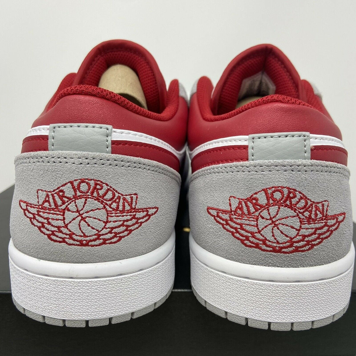 'White / Grey / Red' — Air Jordan 1 Low SE