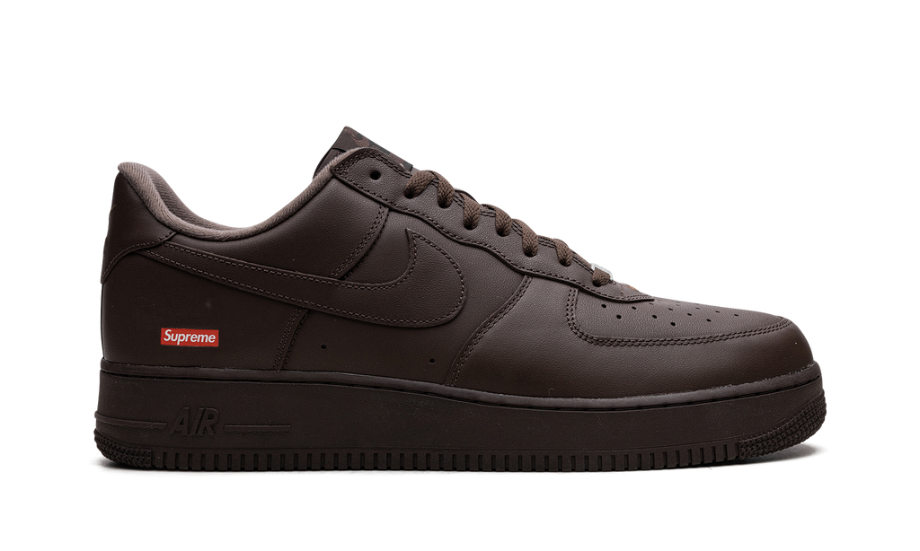 "Supreme - Mini Box Logo Brown" Air Force 1 CU9225 200 - product image from the listing.