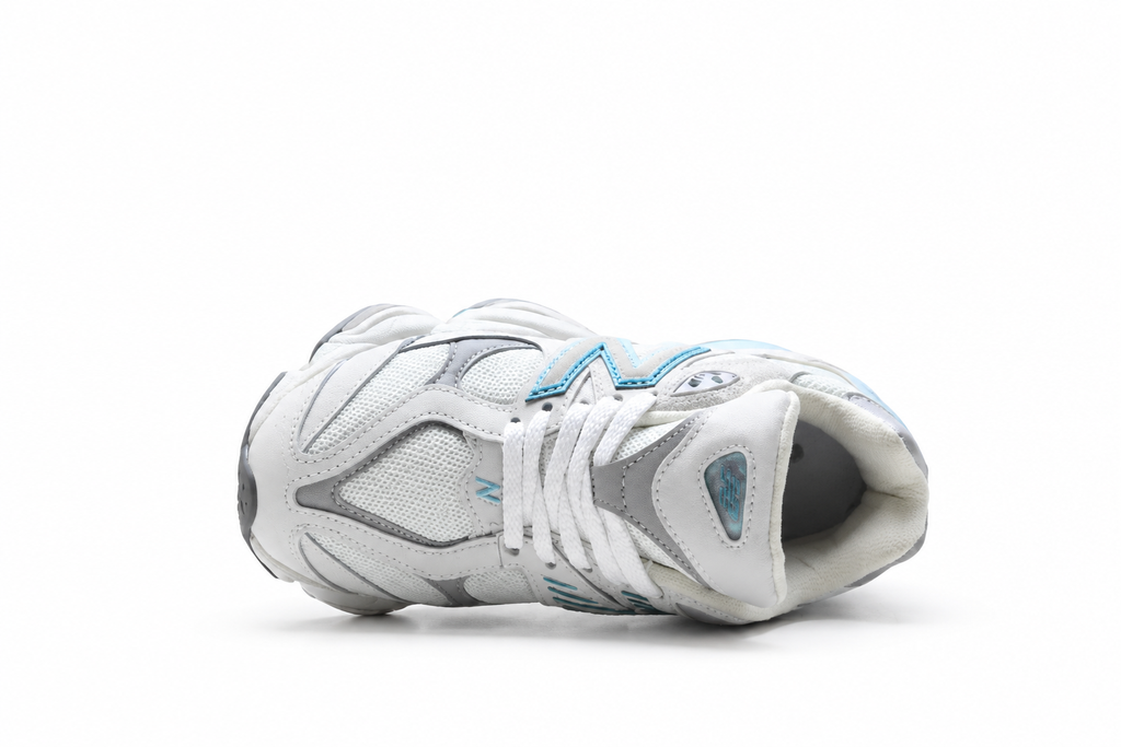 New Balance 9060 Light Grey / White / Blue Sneakers