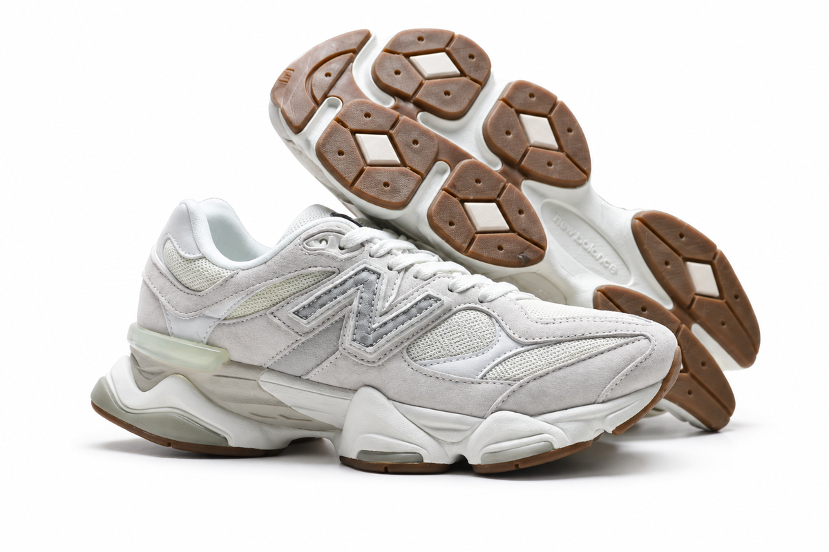 New Balance 9060 Light Grey / Cream Sneakers