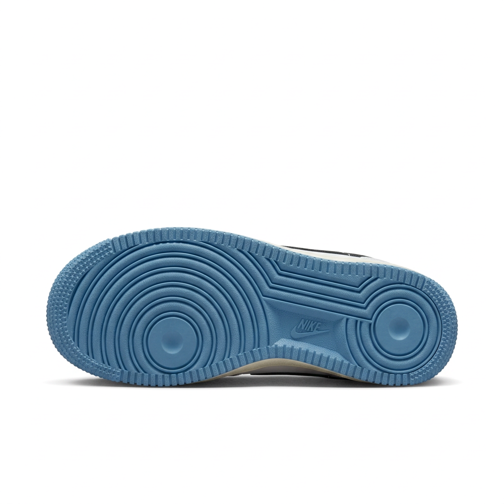 Nike Blue & Cream Patterned Low-Top Sneakers