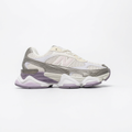 New Balance 9060 White & Grey Sneakers with Lavender Accents