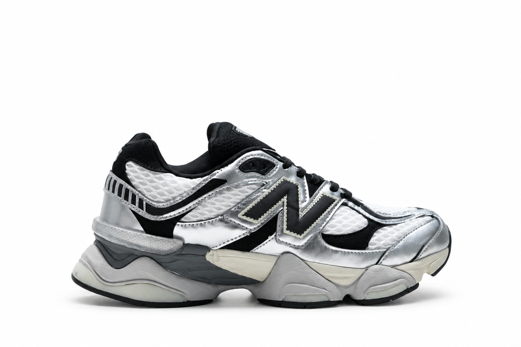 New Balance 9060 Silver / Black / White Sneakers