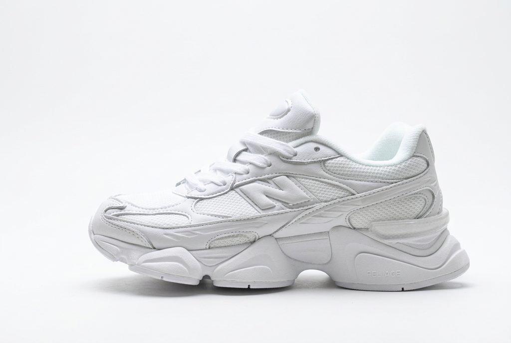 New Balance 9060 White Sneakers with Light Grey Details