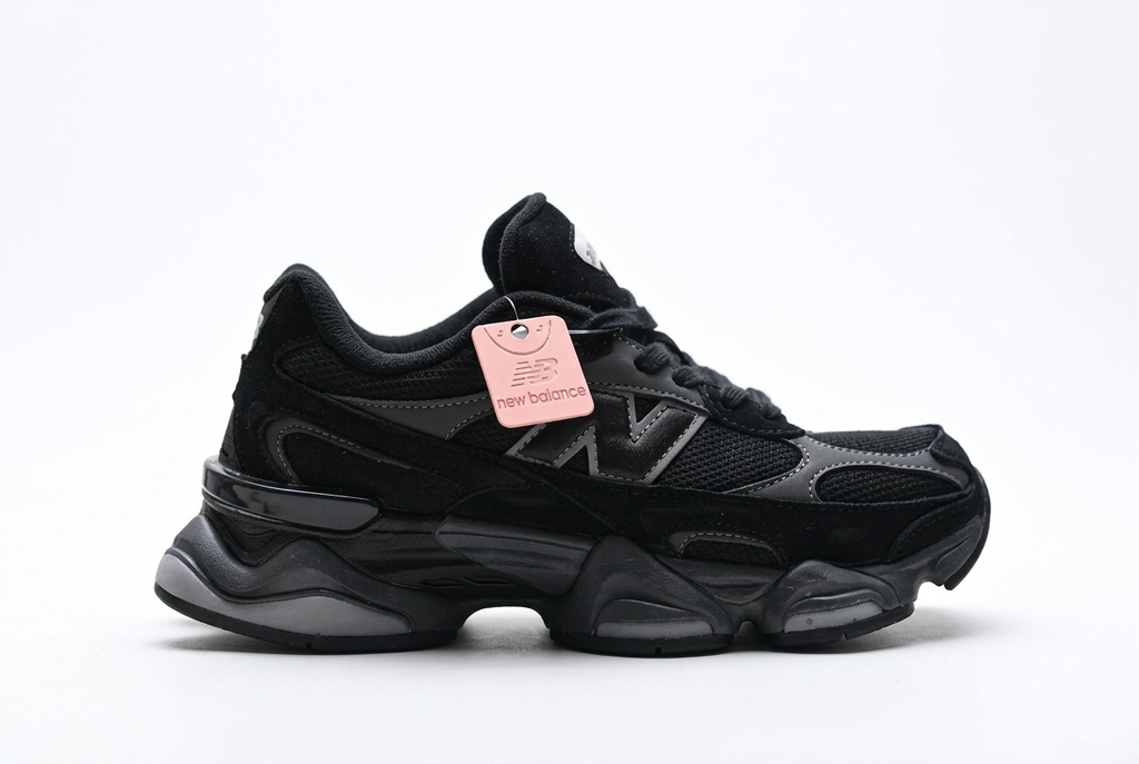 New Balance 9060 Black Sneakers with Charcoal Details