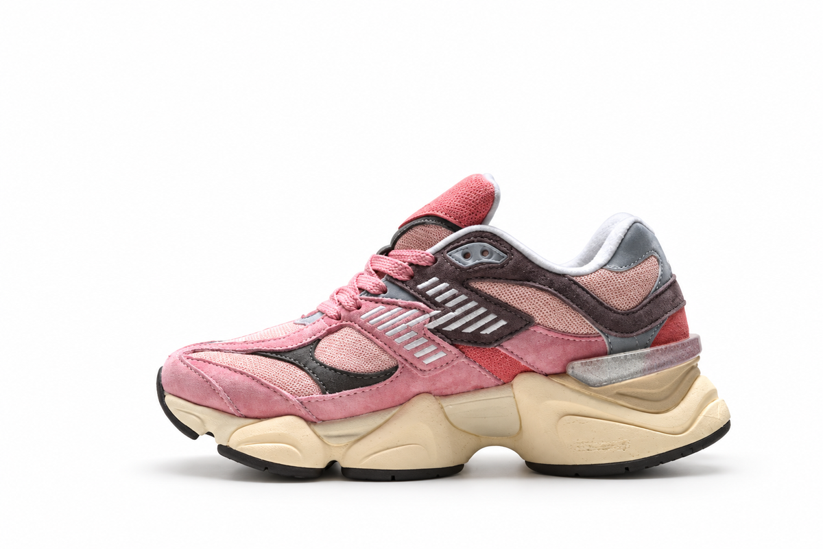 New Balance 9060 Pink / Cream / Blue Sneakers