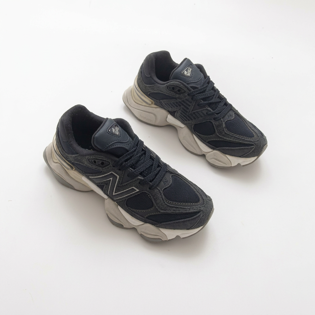 New Balance 9060 Black & Cream Sneakers