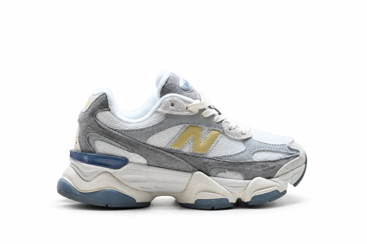 New Balance 9060 Grey / White / Yellow Sneakers
