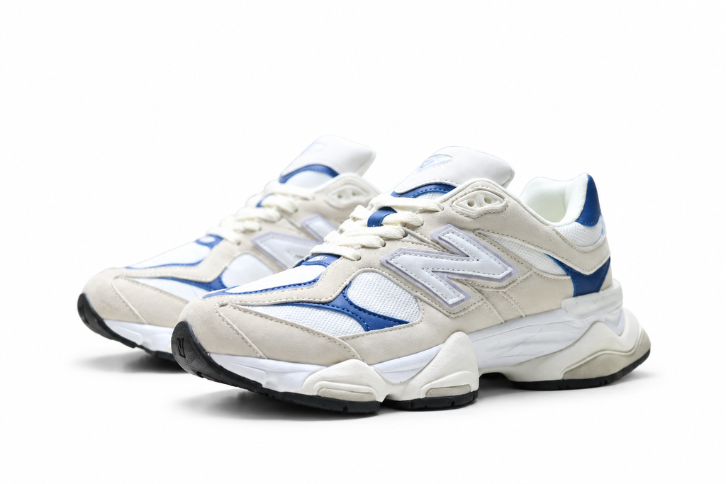 New Balance 9060 Cream / White / Blue Sneakers