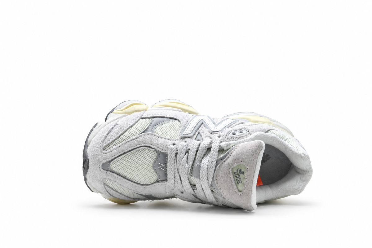 New Balance 9060 Light Grey / Cream / Yellow Sneakers