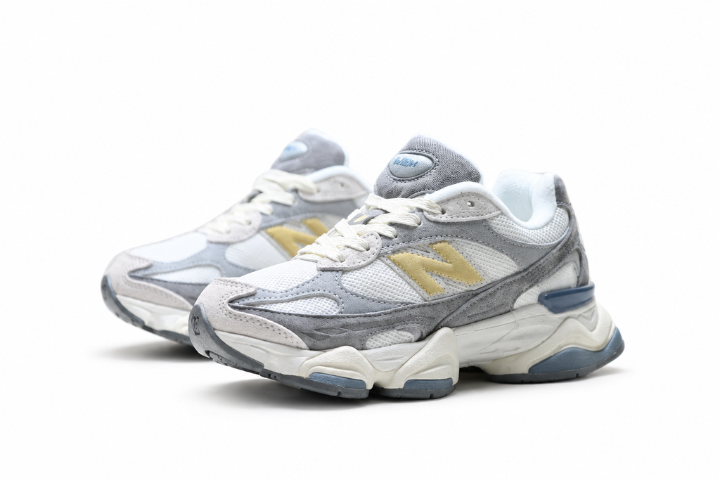 New Balance 9060 Grey / White / Yellow Sneakers