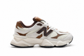 New Balance 9060 Cream / Brown Sneakers