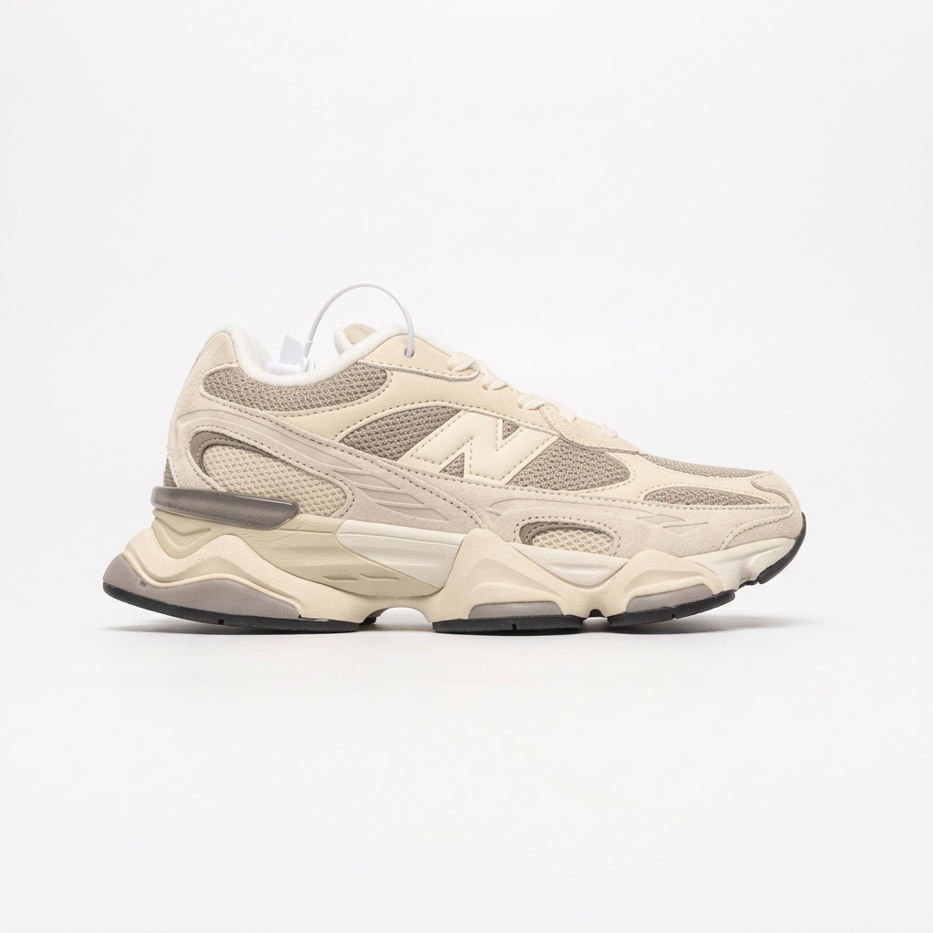 New Balance 9060 Cream & Taupe Sneakers