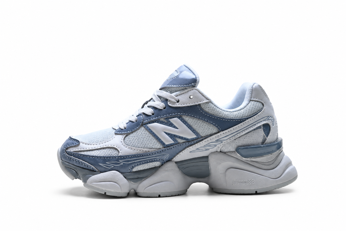 New Balance 9060 Light Grey / Blue-Grey Chunky Sneakers