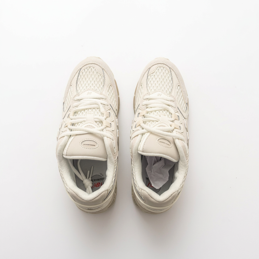 New Balance M1954 Ivory & Cream Sneakers