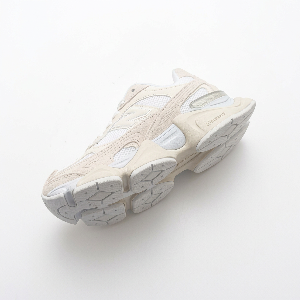 New Balance 9060 Ivory & Cream Sneakers