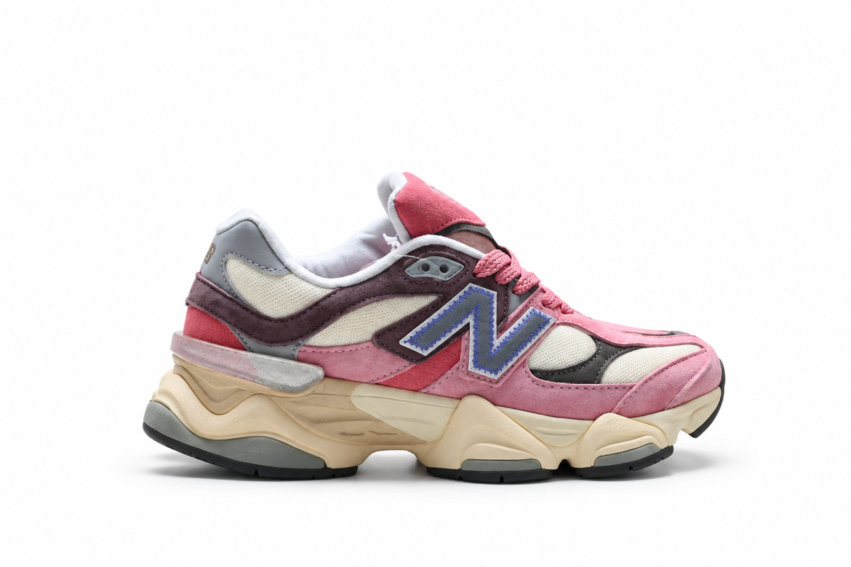 New Balance 9060 Pink / Cream / Blue Sneakers