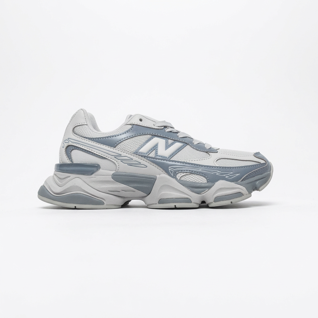 New Balance 9060 Light Grey & Blue-Grey Sneakers